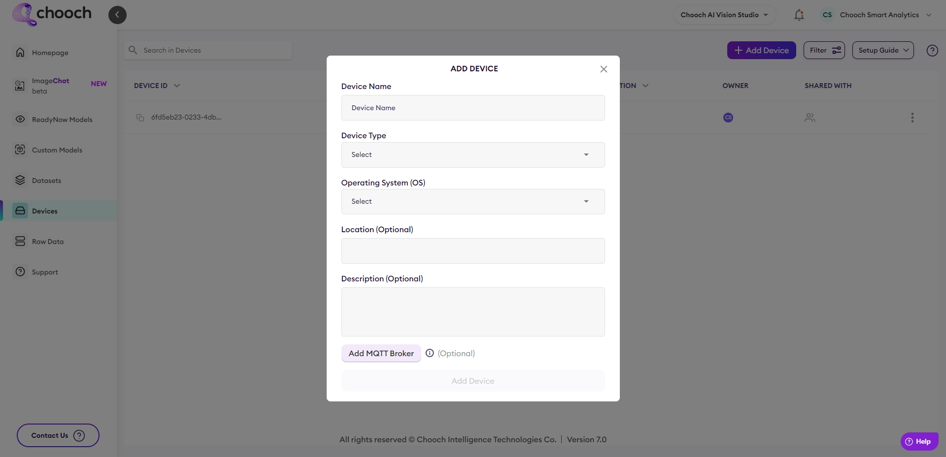Device & Deves Types AI Vision Studio