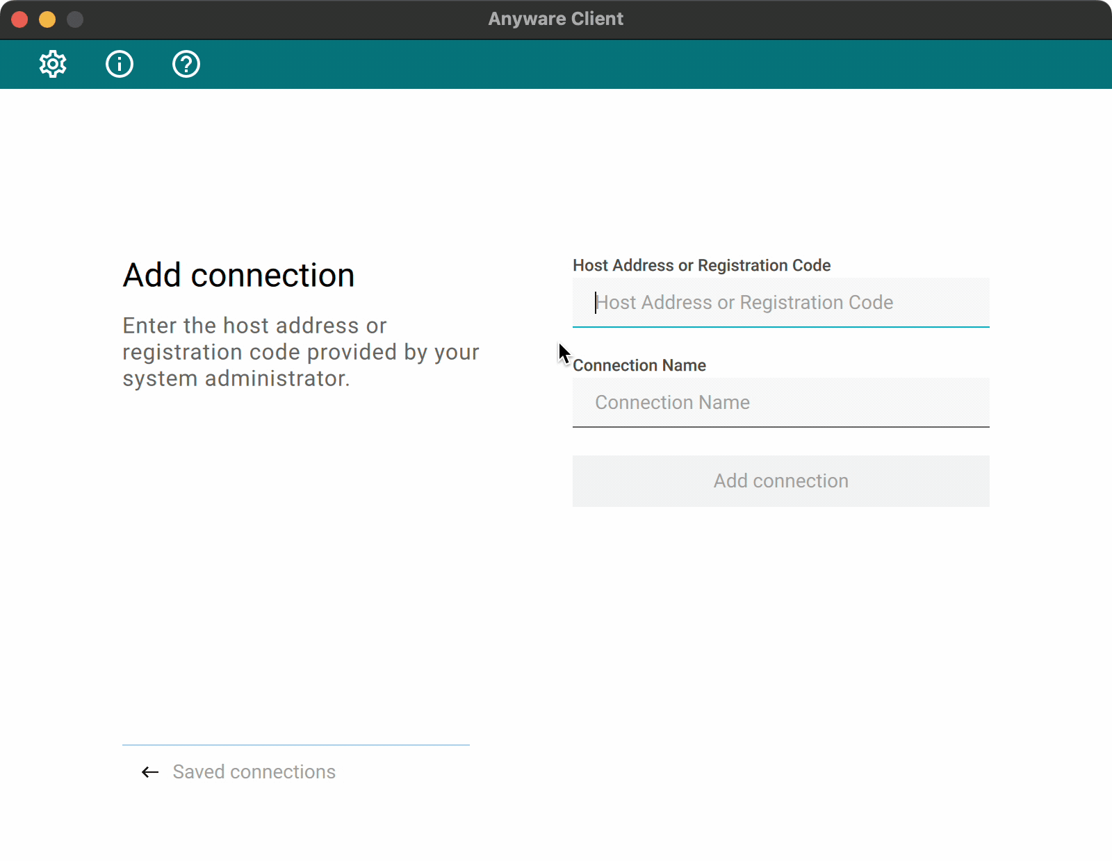 PCoIP Client Connection Setup