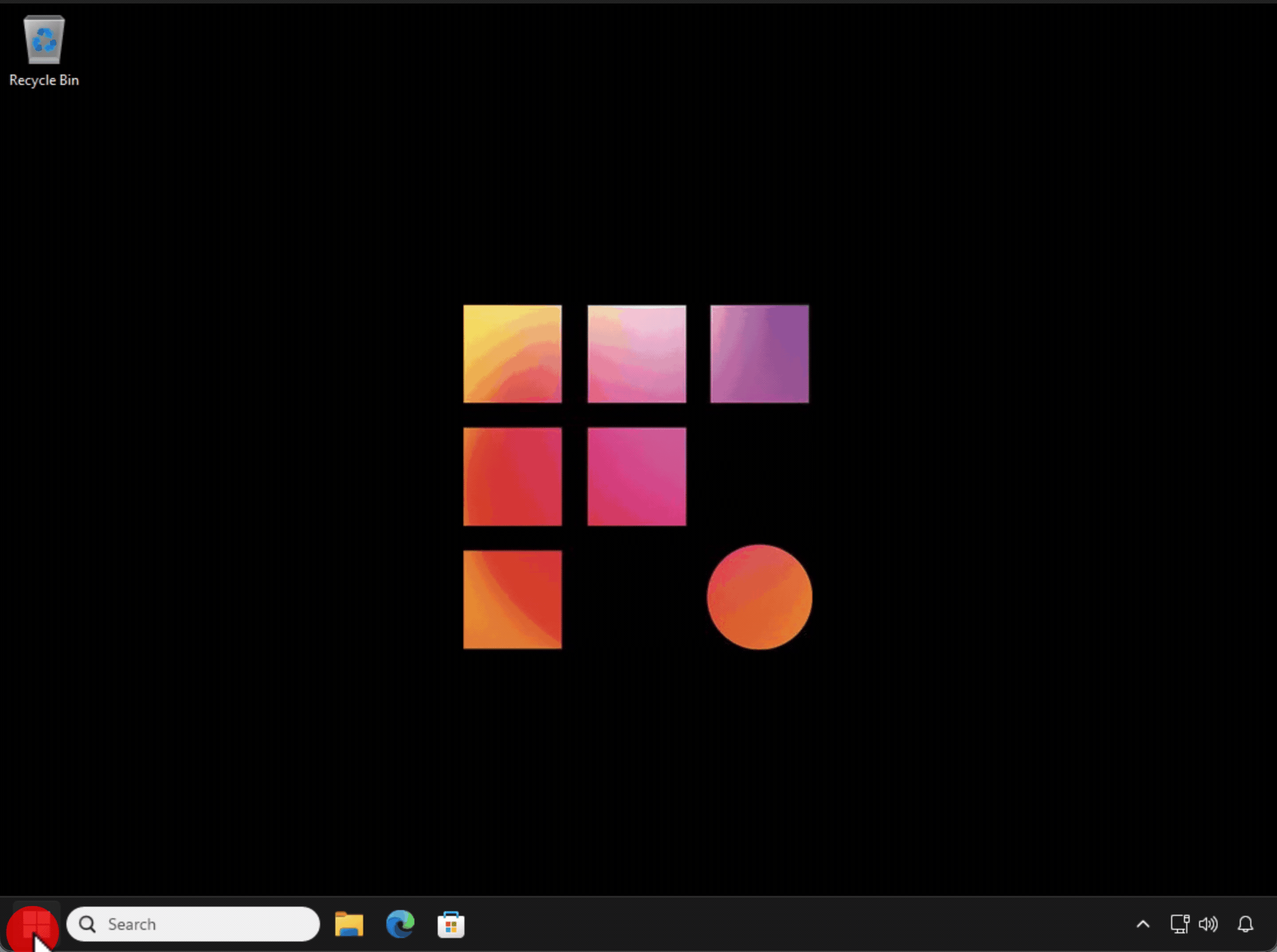 Screenshot Start Menu Sign Out button