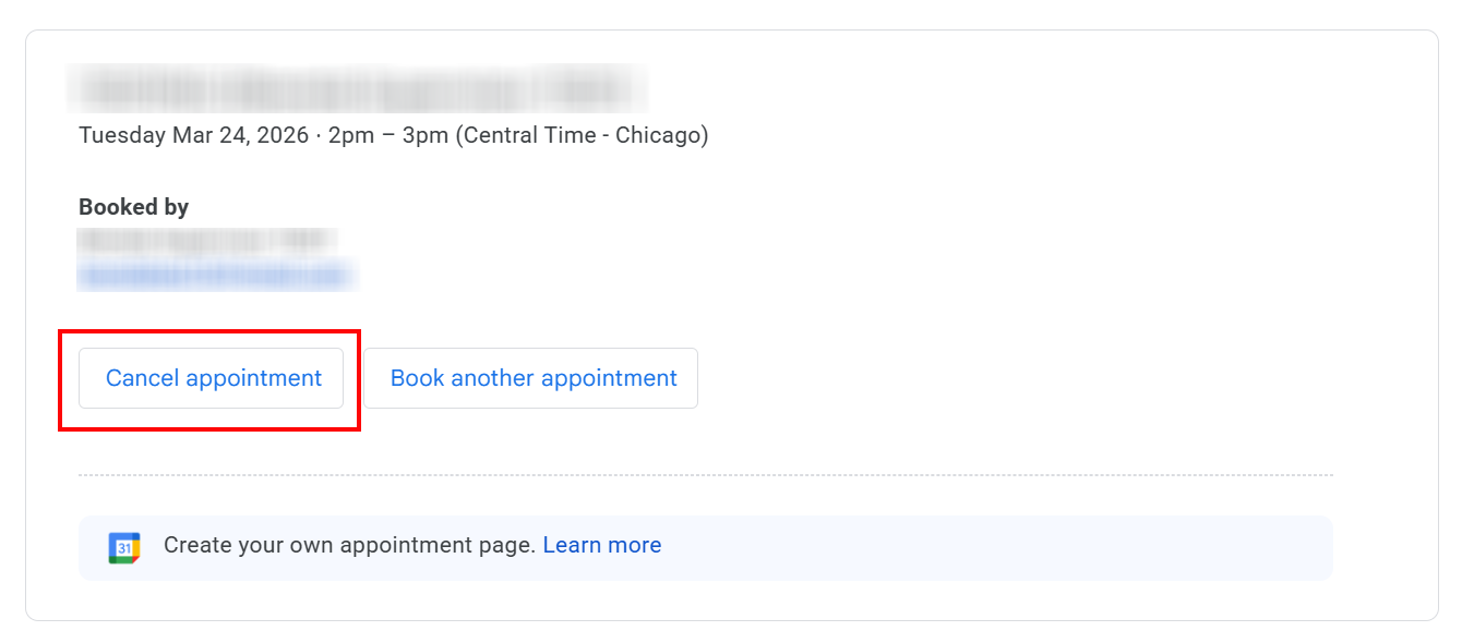Confirmation email options