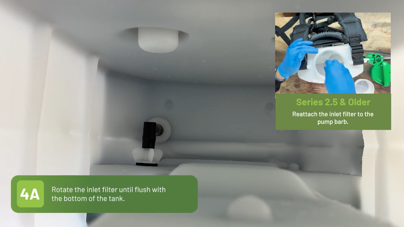 Replacing Inlet Filter on FlowZone Sprayer
