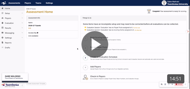 Streamline Player Registration with TeamGenius
