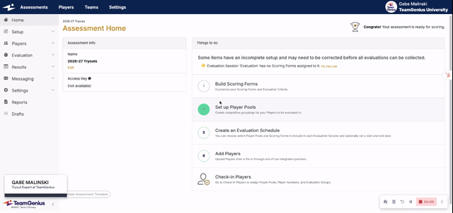 Advanced Settings in your Assessment