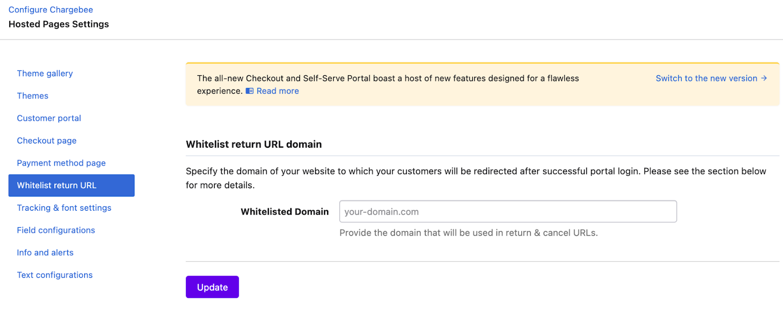 How Can I Add An Allowed Domain On Single Page Checkout Hpv2 