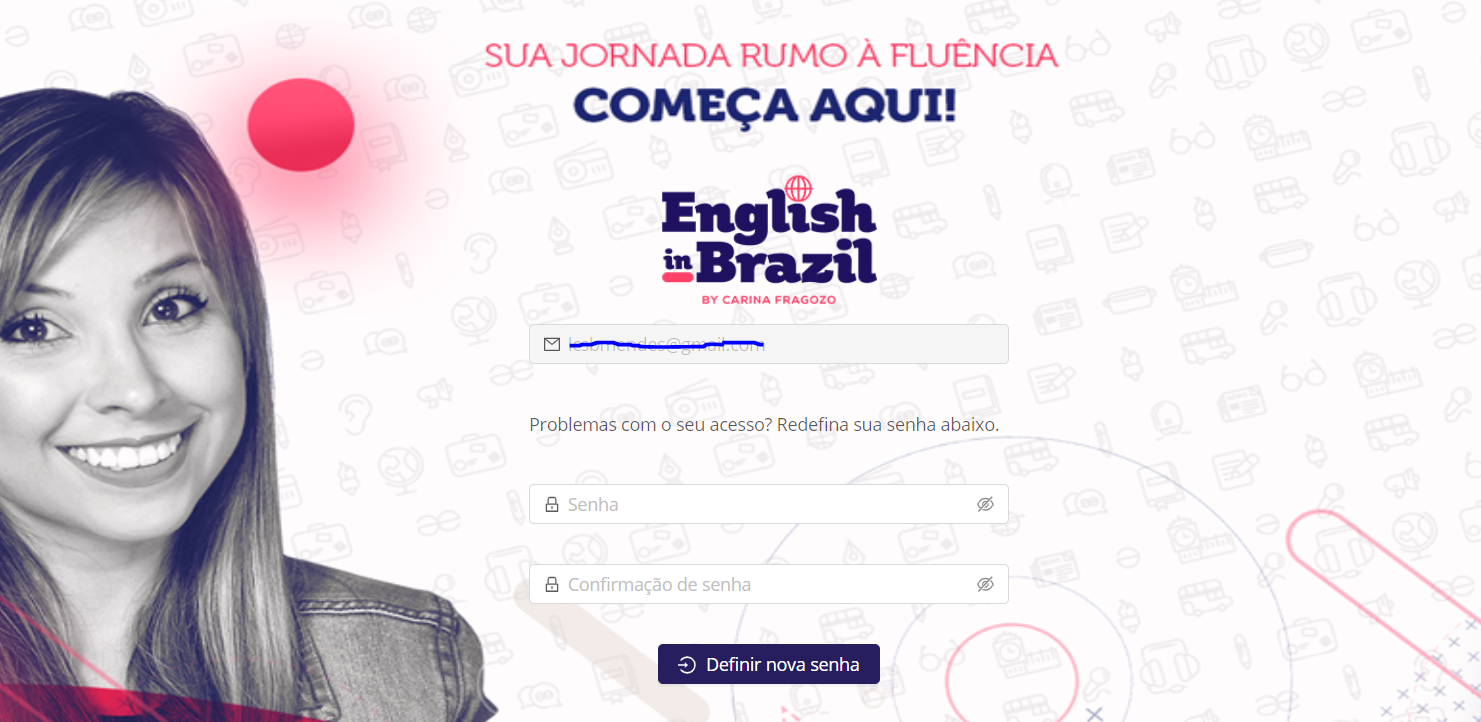 Por onde acesso o Curso English in Brazil? : English in Brazil
