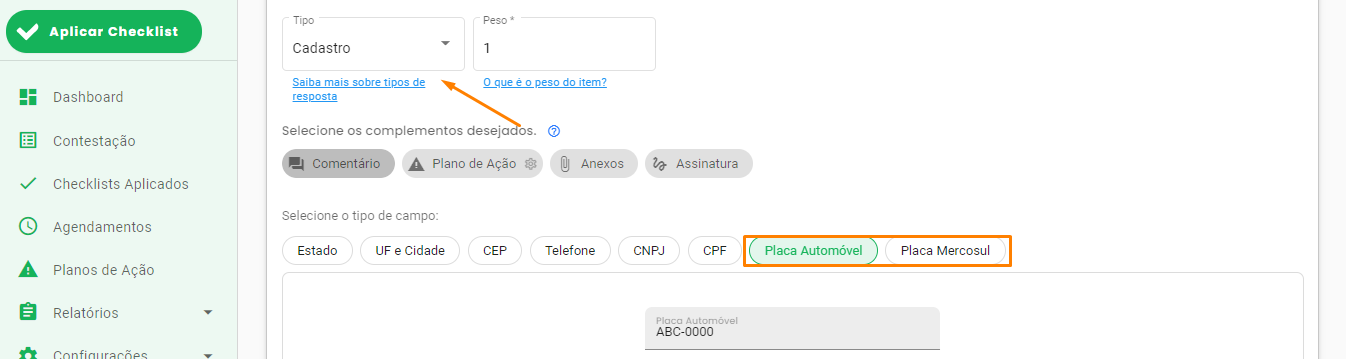Configuração de OCR para Placas