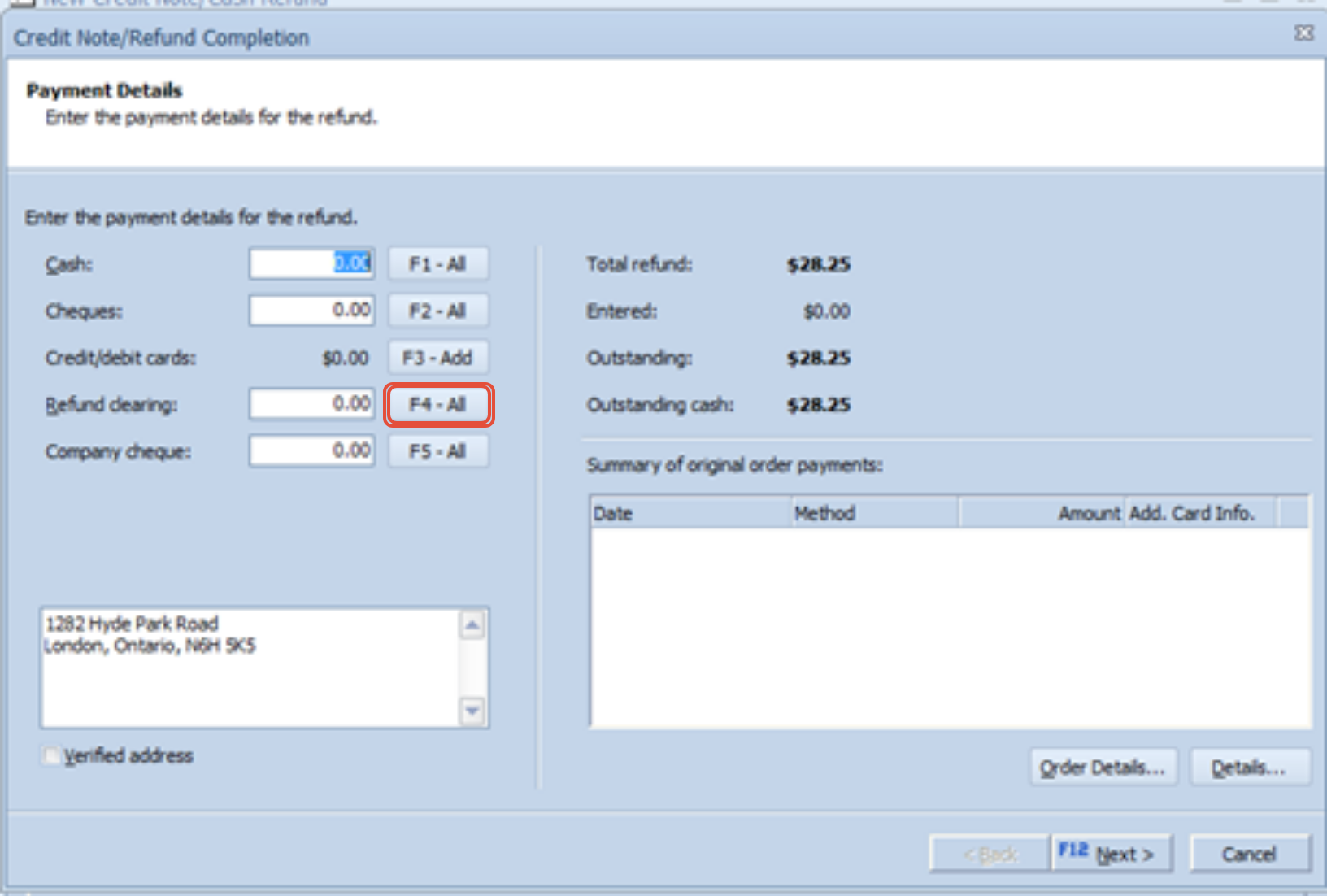 How to Do a Customer Refund with Purchase Moffatt & Powell RONA