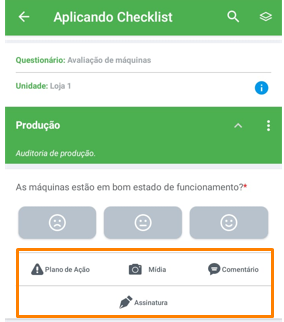 Visualização de complementos no App