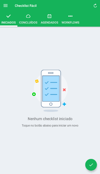 Animação selecionando etapa de workflow