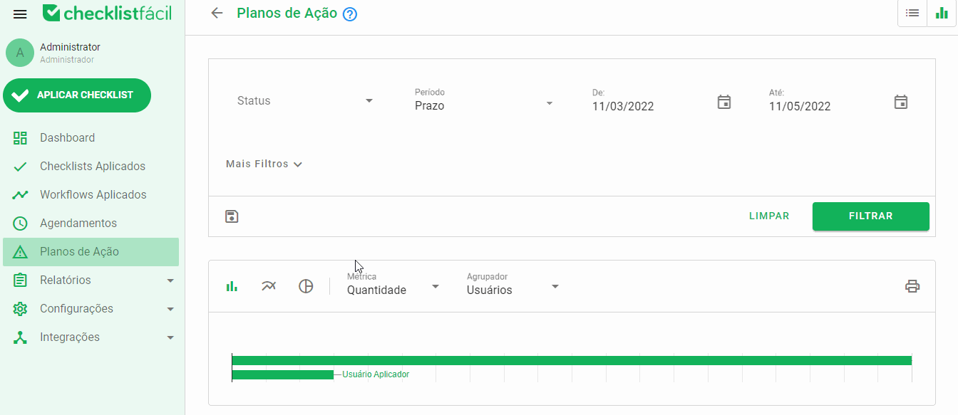 Métricas e agrupadores