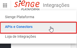 Menu APIs e Conectors