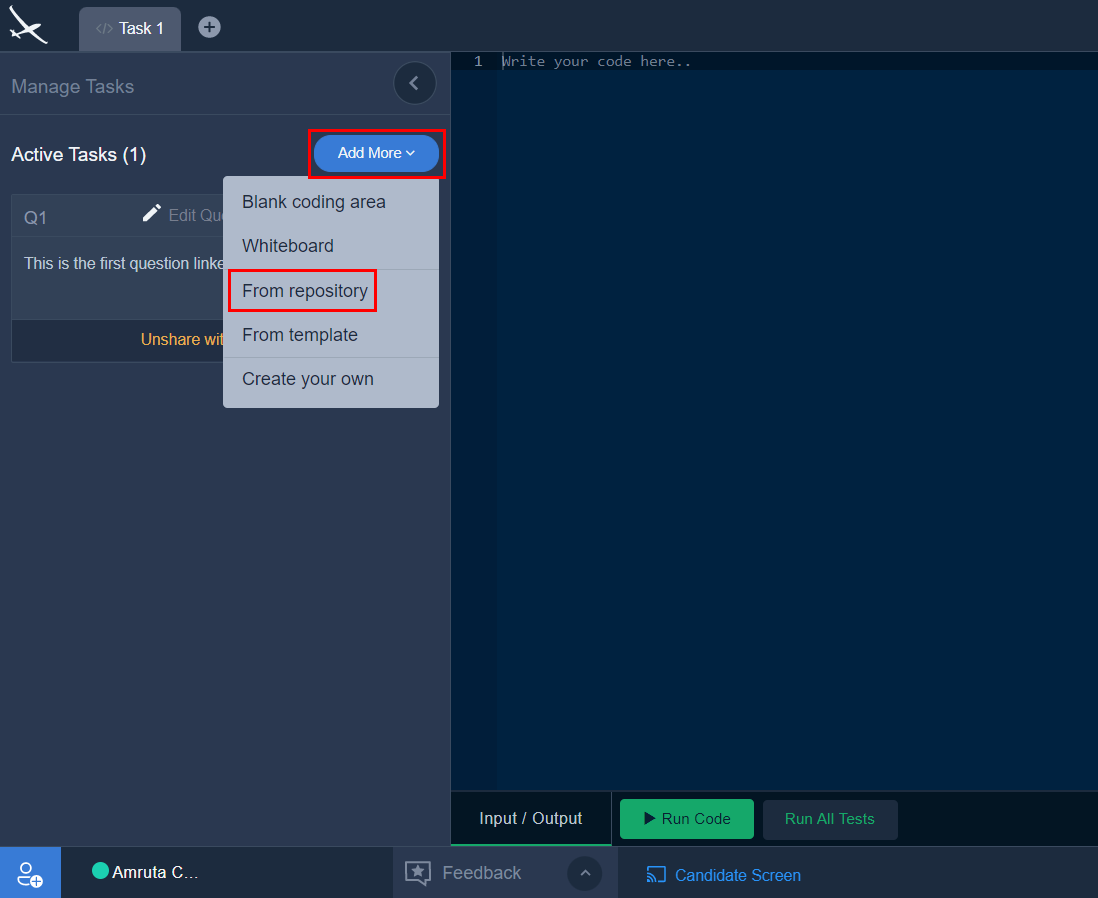 Subtask sharing in an Interview question Glider AI, Inc.