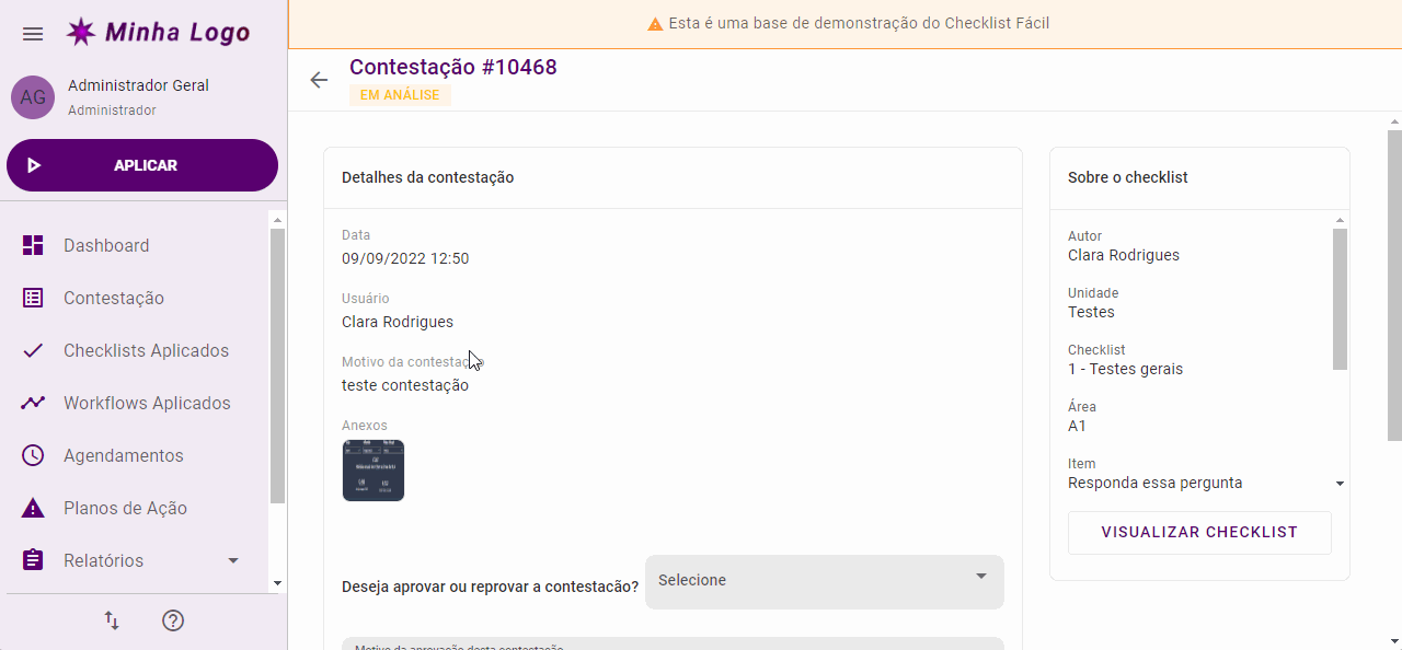 GIF Análise da Contestação