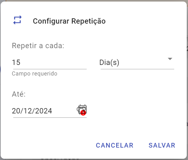 Exemplo de Repetição