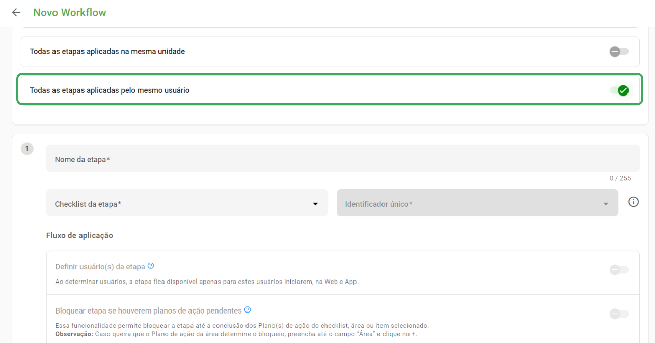 Alerta de conflito de configuração