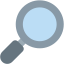 magnifying glass tilted right