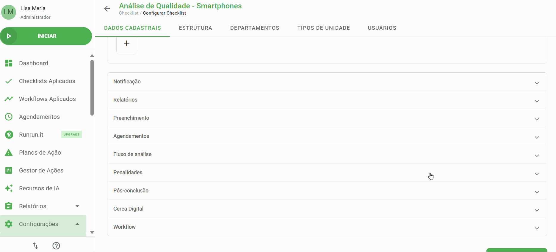 Configurando o fluxo de análise