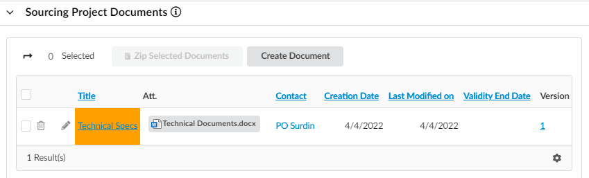 A document in draft status in eMMA.