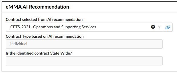 The eMMA AI Recommendation section
