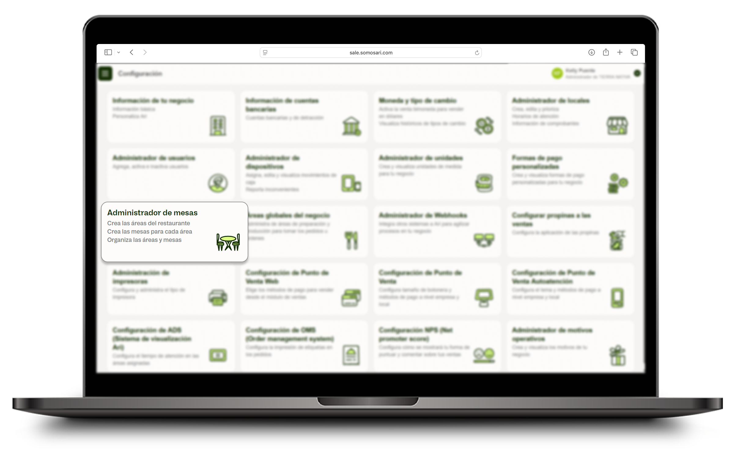 Paso 3 - Administrador de mesas