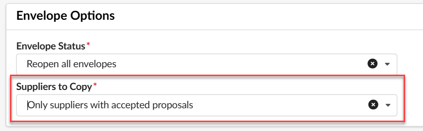 Suppliers to Copy field