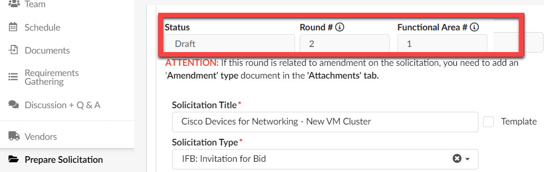 Draft in Status field and 2 in Round field with Status, Round #, and Lot # in box.