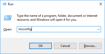 msconfig run the instruction at referenced memory windows 10