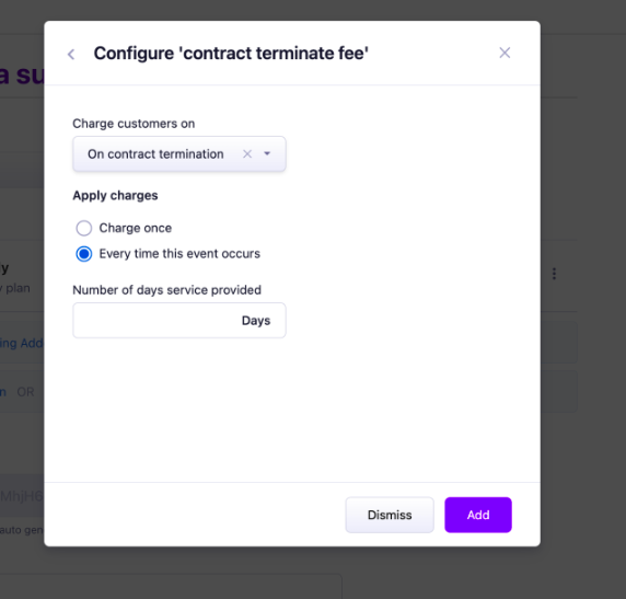 How to set termination fee for Contract terms? Chargebee Help Center