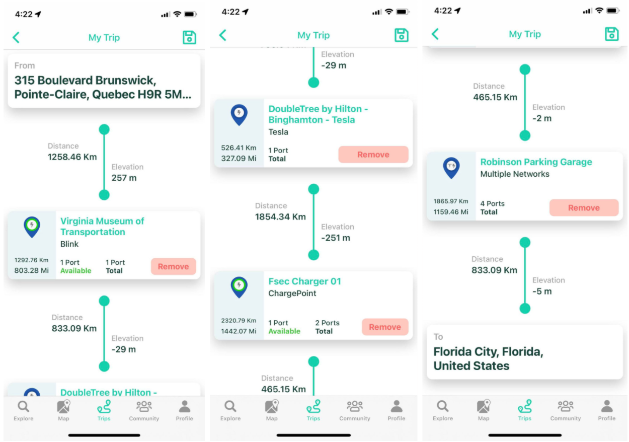 Chargehub Trip Planner , Tools For Electric Vehicle Drivers In North ...