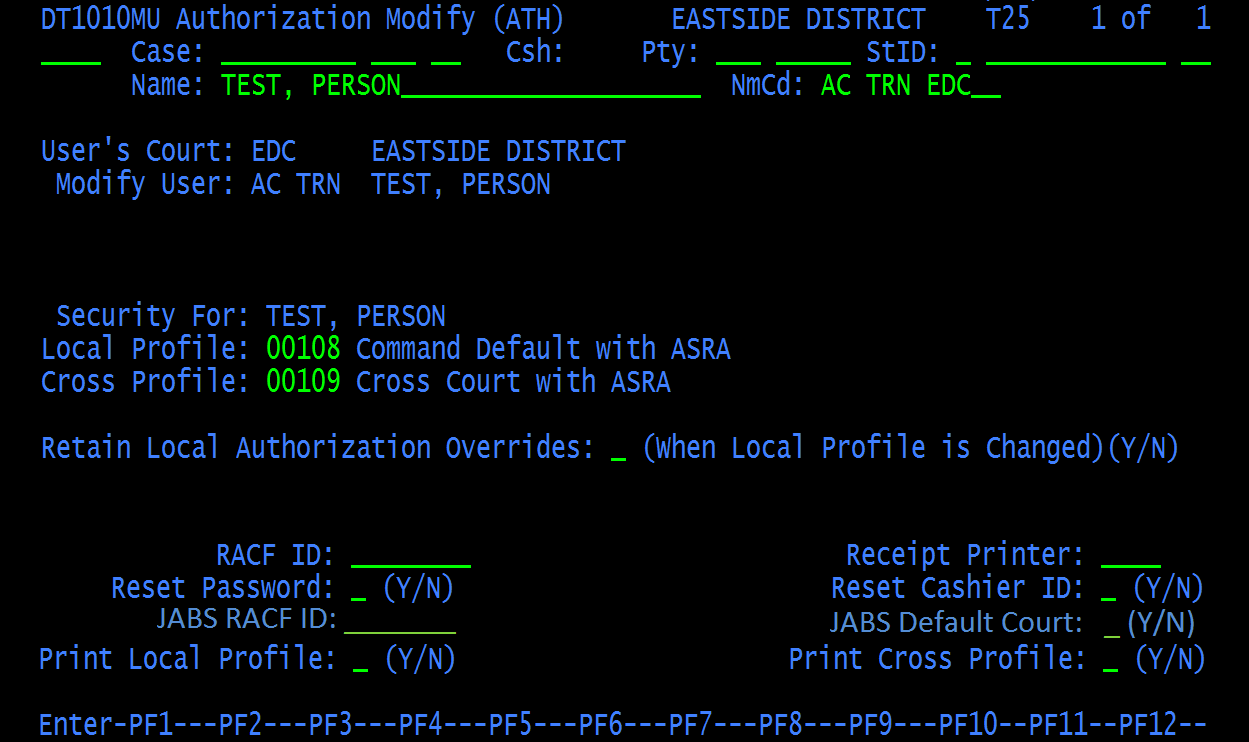 Update JIS User Security for the enhanced security in JABS (2014) eService Center