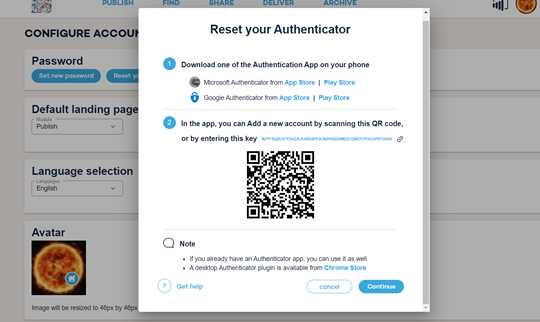 How to Setup the Two Factors Authentication : difuzego Support