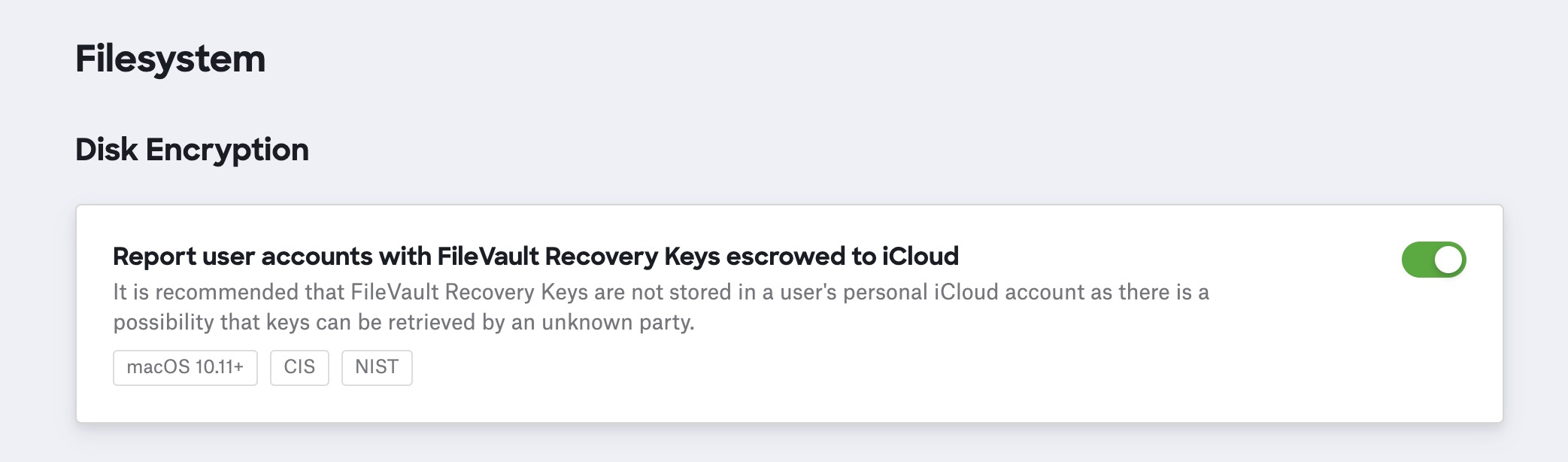 Configuring FileVault : Kandji