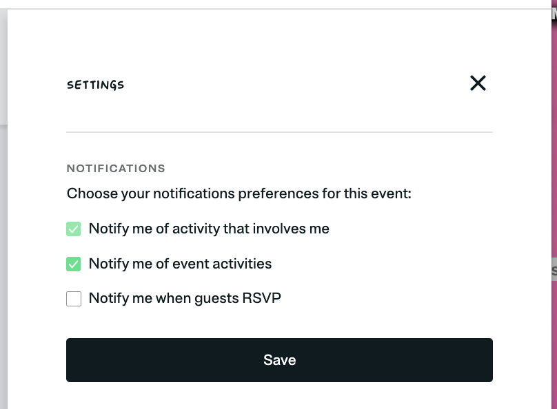 Guest Notification Settings Evite Guest Notification Settings Evite