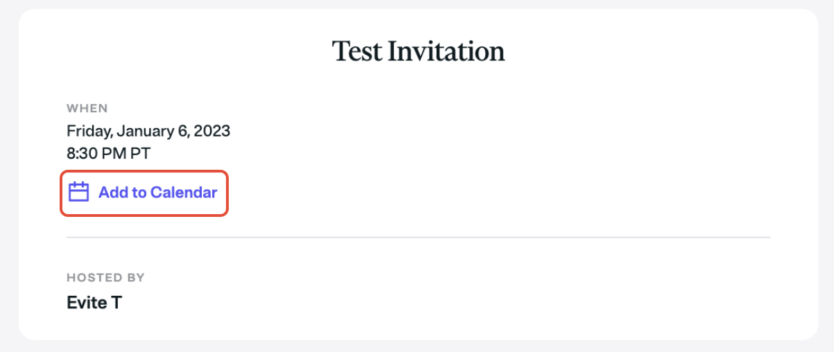 How Do I Add My Premium Event To My Calendar Evite How Do I Add My Premium Event To My Calendar Evite