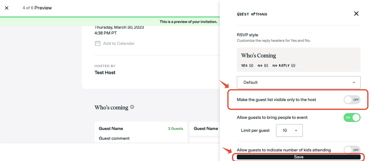 Hide Guest List On Invitation Evite Hide Guest List On Invitation Evite