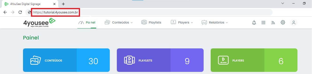 Exemplo URL Enterprise