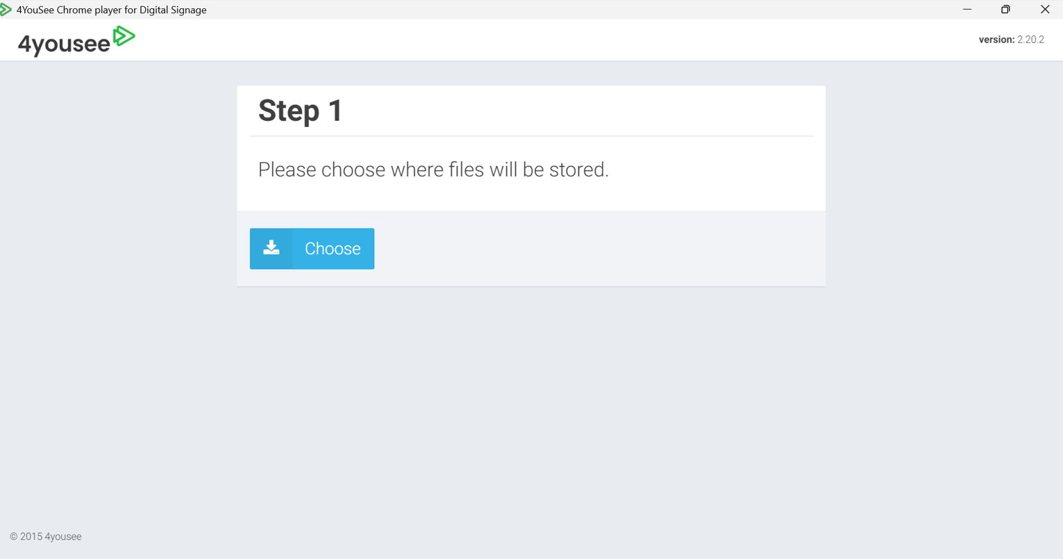 Configuração de pasta