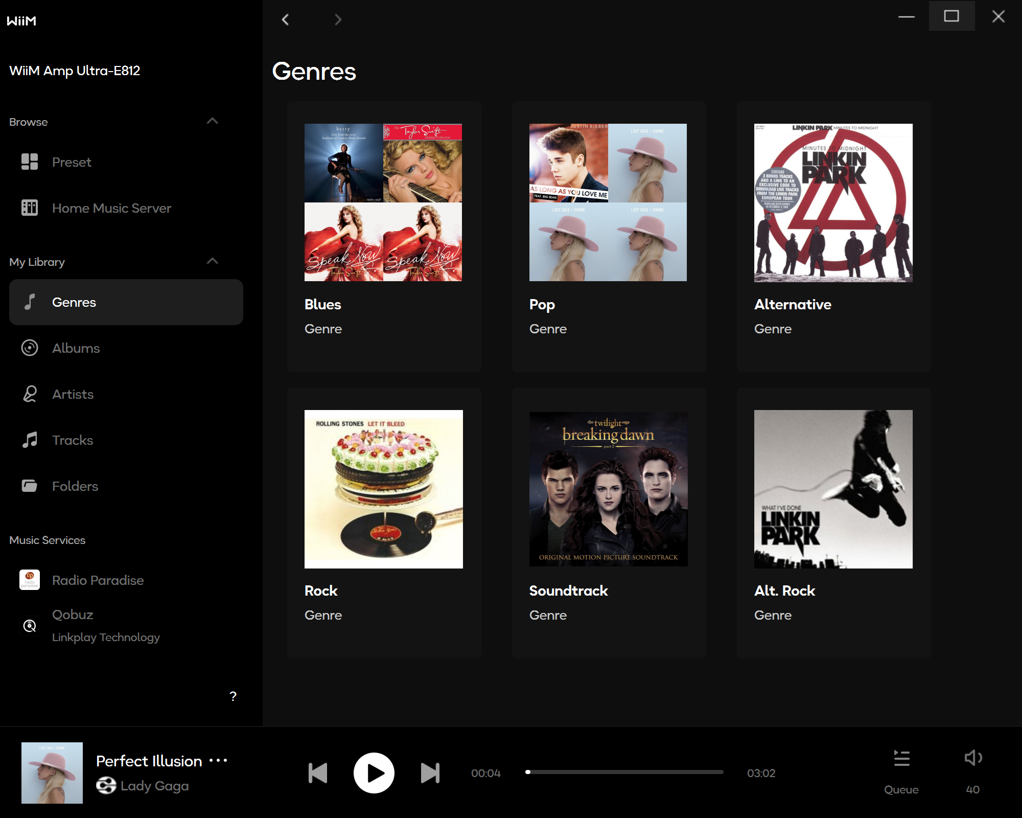 WiiM Home PC App Interface
