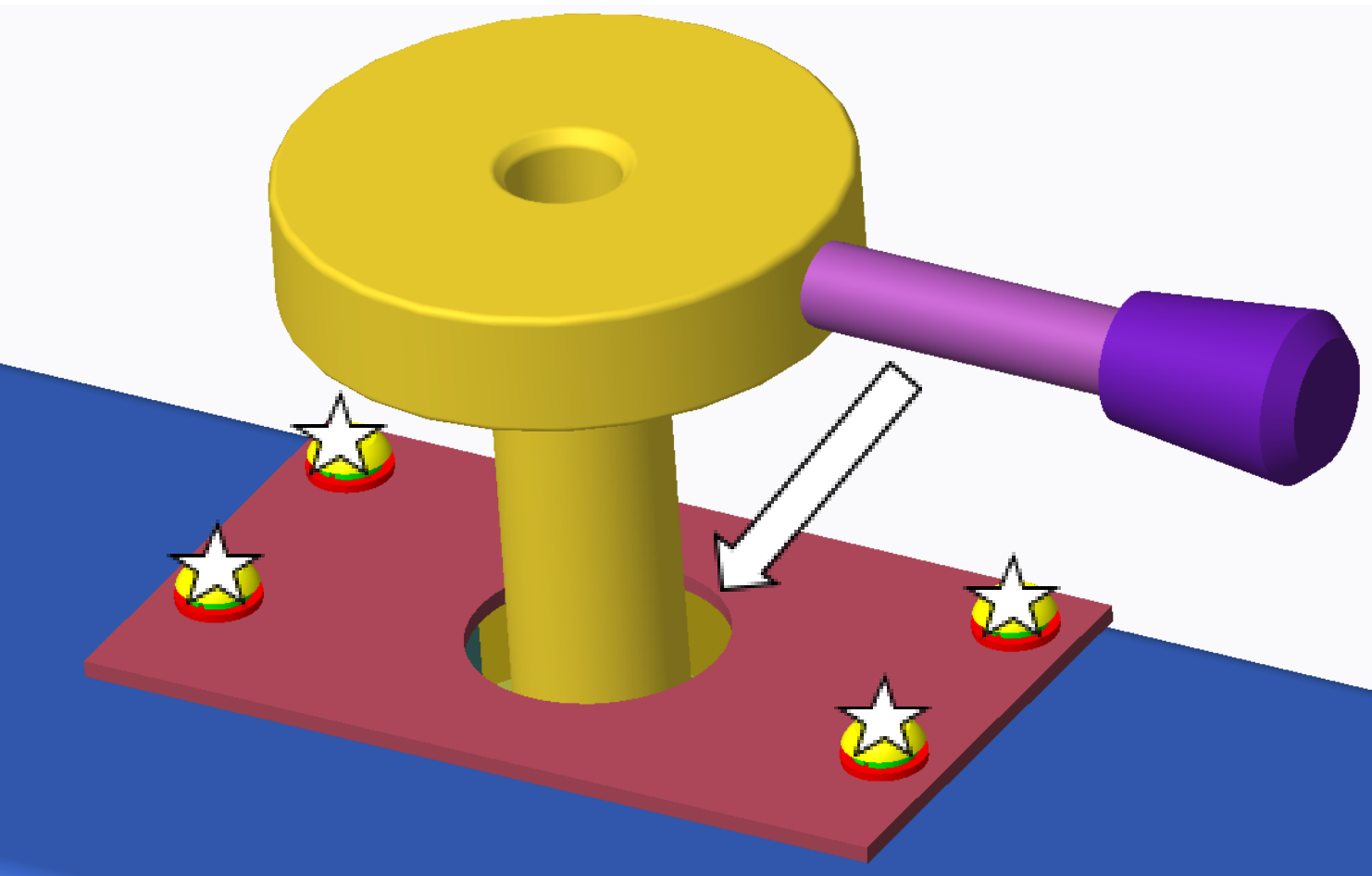 Step 2A — Top Plate Locking Screws
