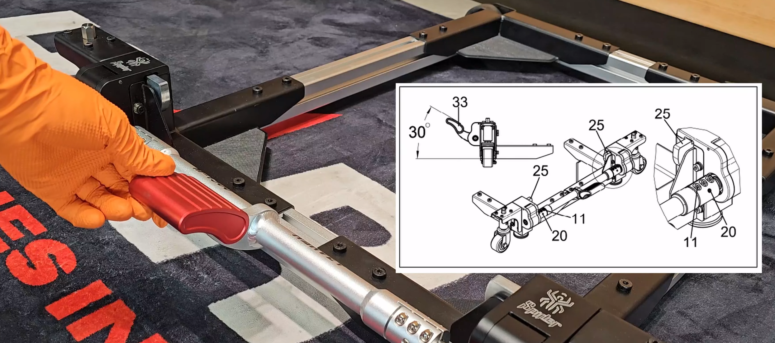 Step 2 — Position the Pedal Assembly