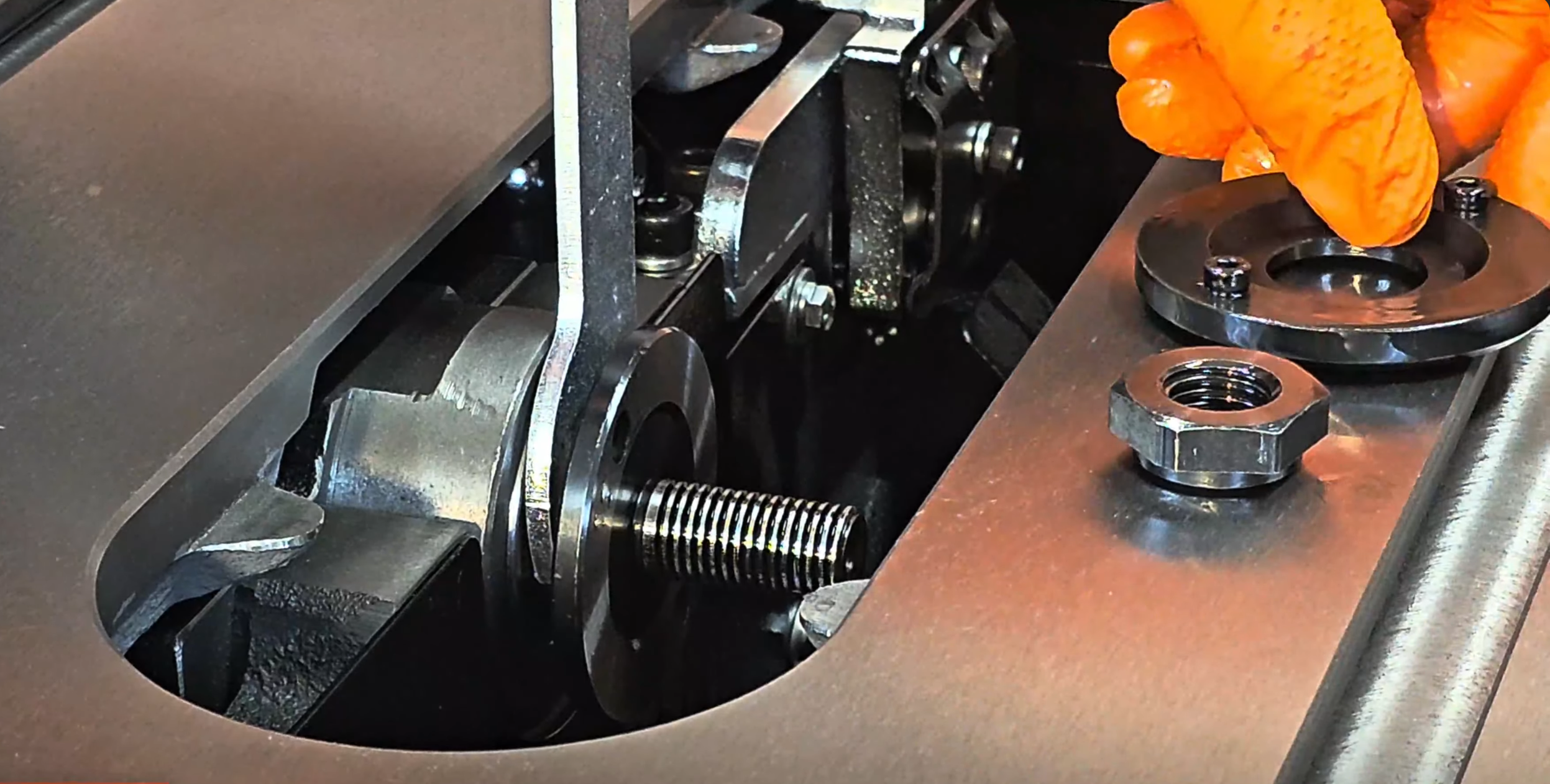 Step 1 - remove blade and arbor components