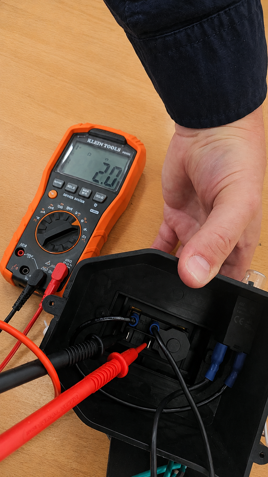 Switch terminals 13 and 14 continuity test