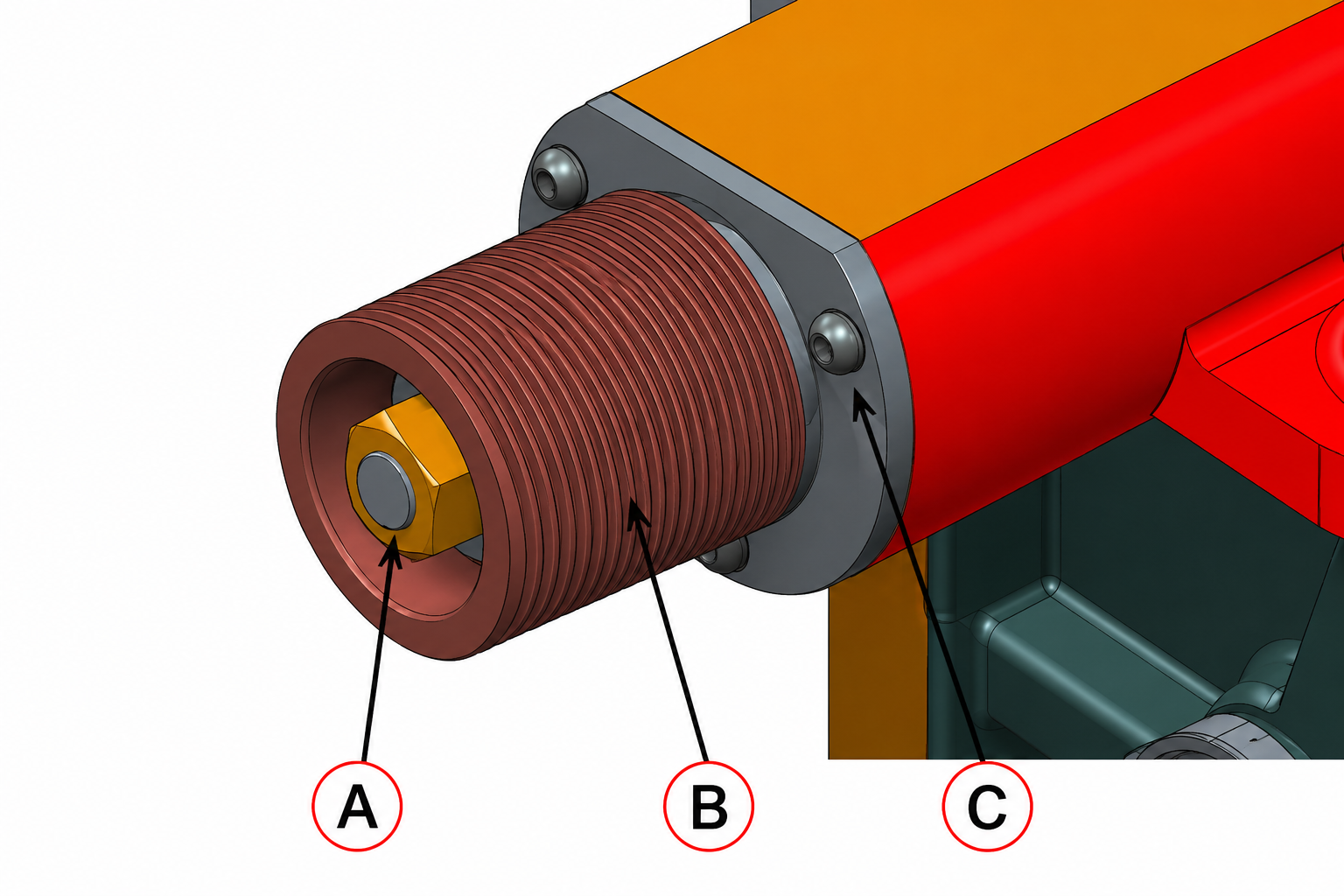 Step 2b - pulley and key removal