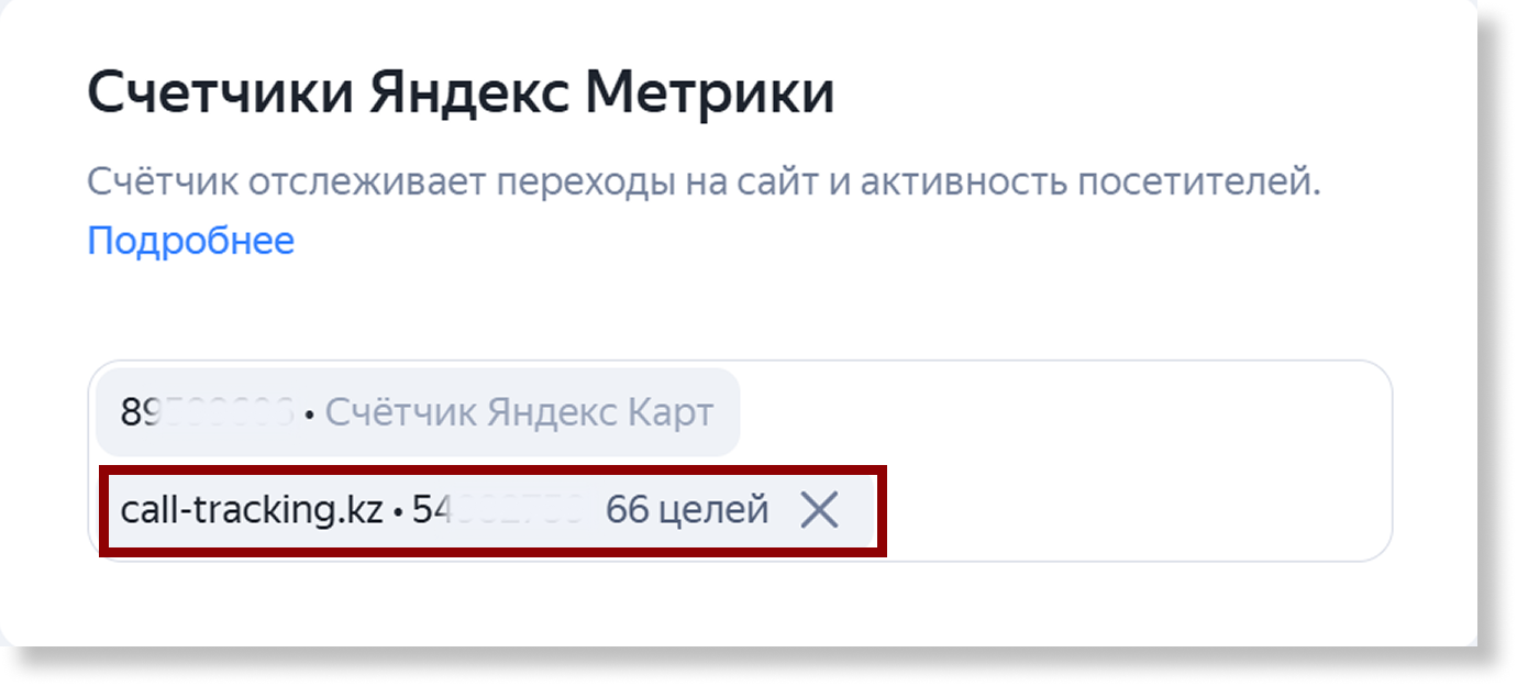 Блок Счётчики Яндекс Метрики в Яндекс Директе