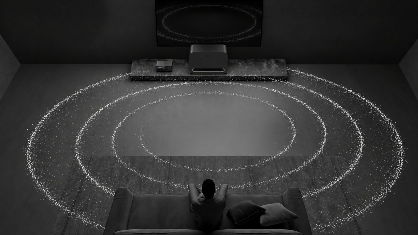 Subwoofer RoomFit measurement at the listening position