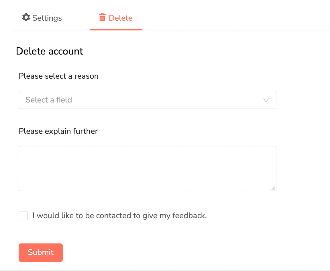 How can I delete my account? NameDrop