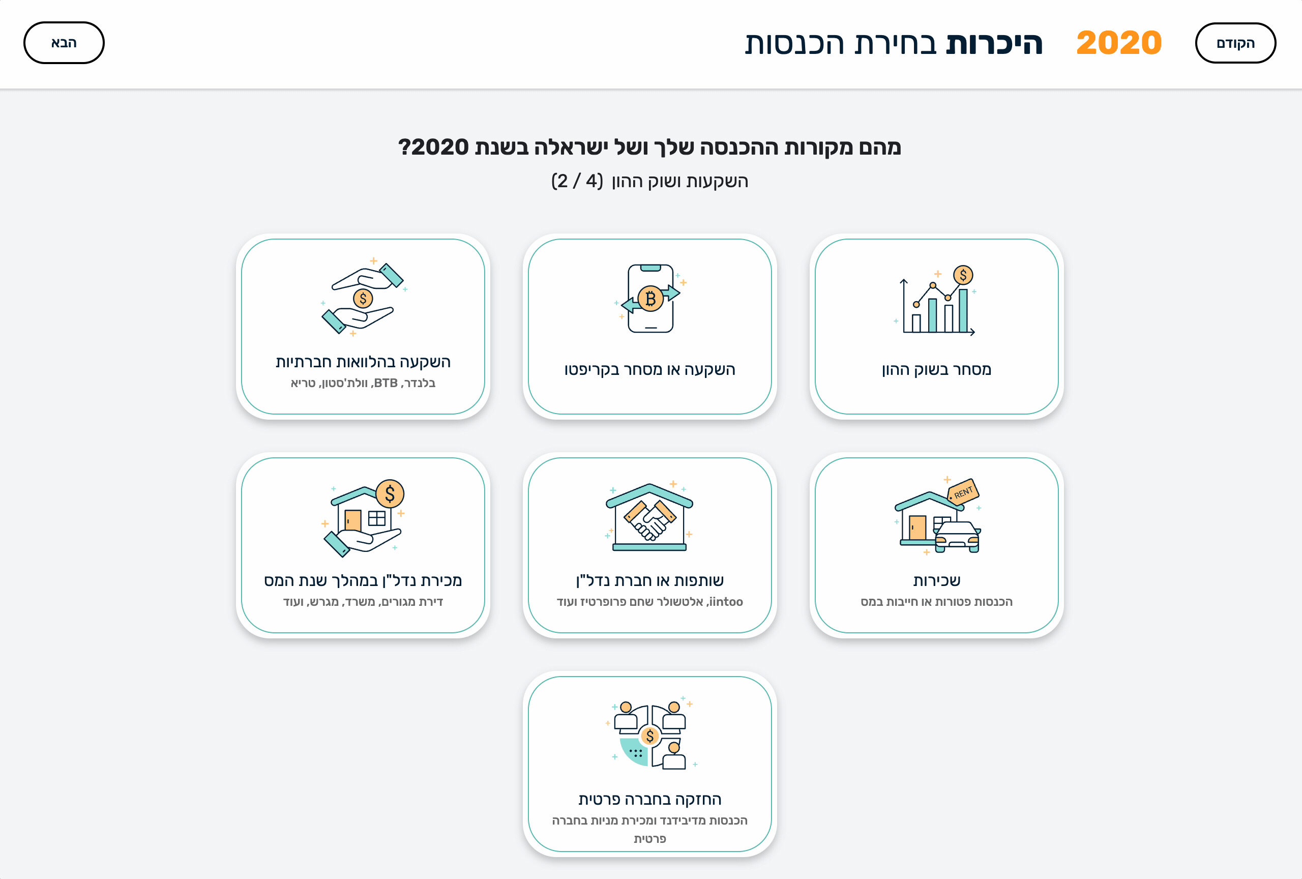 בחירת הכנסה ממסחר בשוק ההון