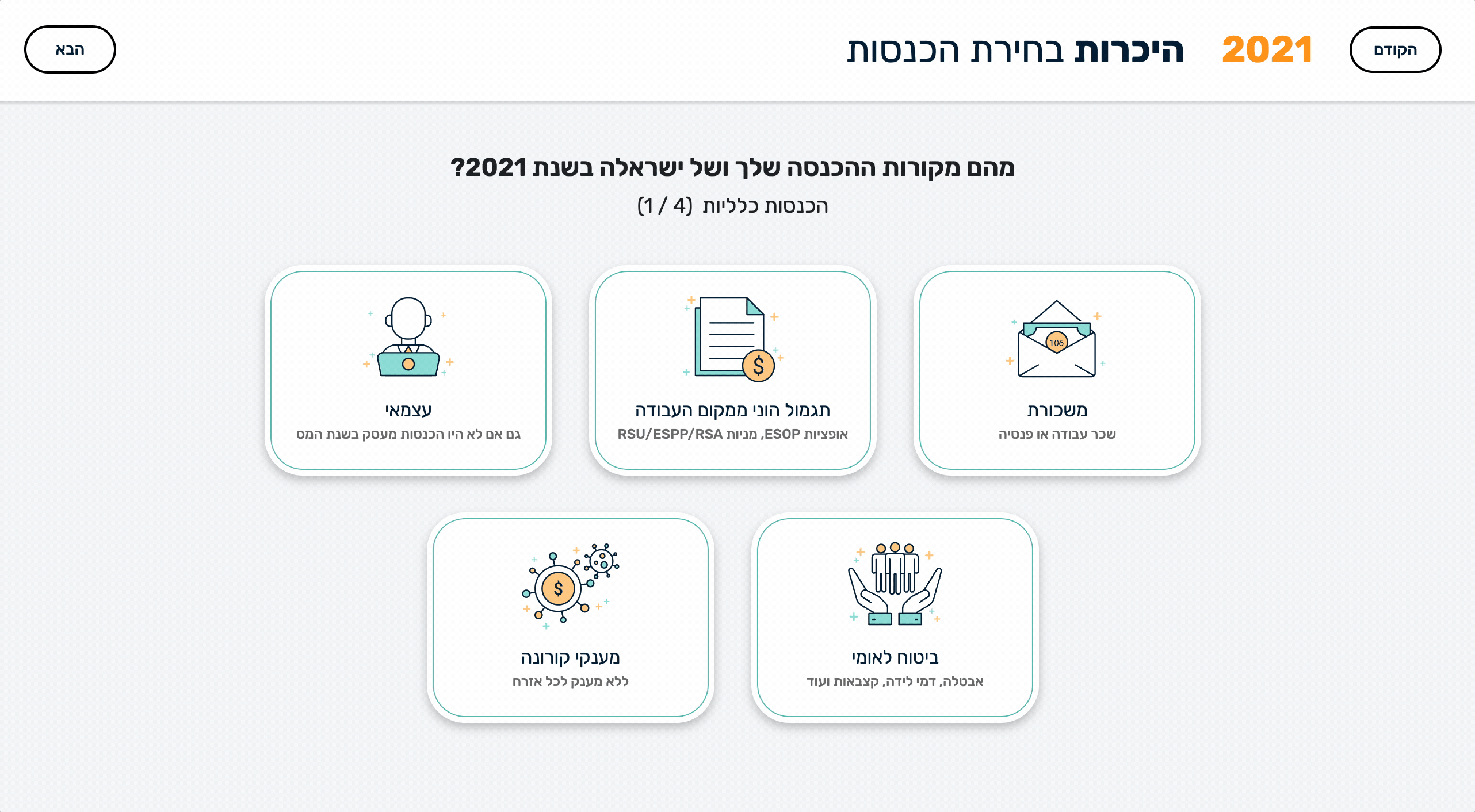 בחירת הכנסה מעצמאי