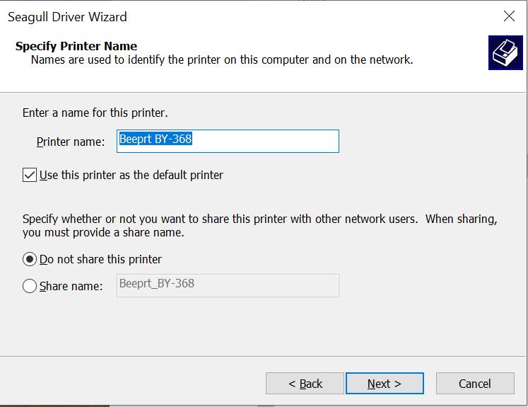 Install Beeprt Seagull Driver on Windows AyinQiRuiBEEPRT