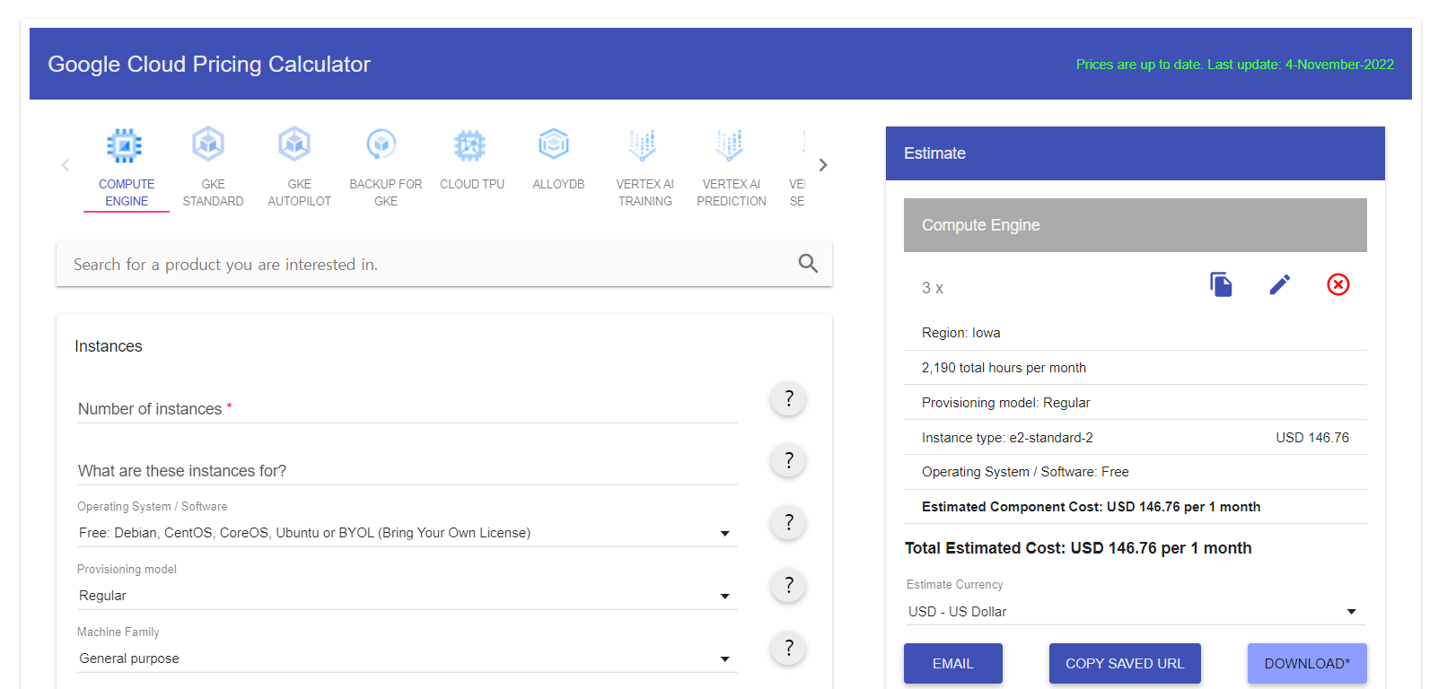 [GCP]Google Cloud Pricing Calculator 사용방법 BESPIN GLOBAL Support Portal